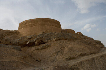 Fototapeta premium Zoroastrian Tower of Silence Iran Yazd on a sunny spring day.