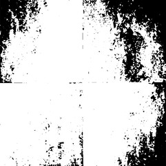 Rustic grunge vector texture with grain and stains. Abstract noise background. Weathered surface. Dirty and damaged. Detailed rough backdrop. Vector graphic illustration with transparent white. EPS10.