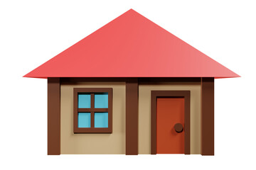 Fantasy house medieval. 3d rendering.