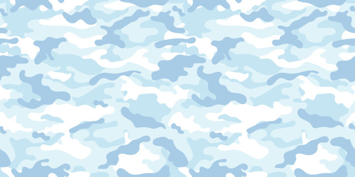 Arctic military camouflage. Vector camouflage pattern for army.