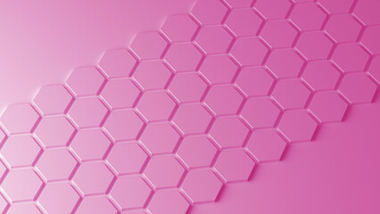 Abstract pink honeycomb
