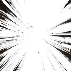 Obraz premium Comic scene of radiant power blast drawing lines generated with AI 