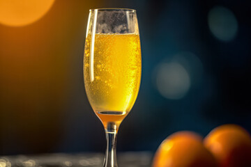 Sip into elegance with a Mimosa cocktail, a blend of orange juice and sparkling wine. Garnished...