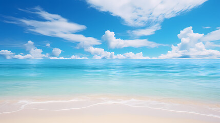 Abstract beautiful beach background with crystal clear water