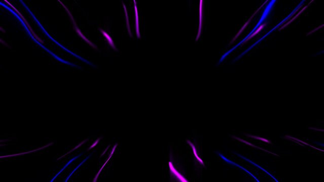 Elegant neon organic abtract lines background in 4K.