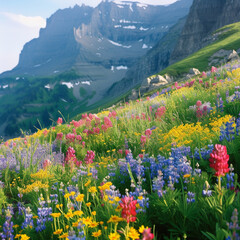 meadow with flowers
