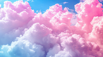 blue - pink clouds
