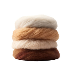 Wool isolated on white or transparent background
