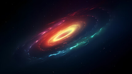Space galaxy background, 3D illustration of nebulae in the universe