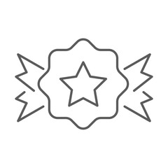 Vector flat illustration. Victory icon. Award, badge, winner's medal, victory cup. Perfect icon for your design.