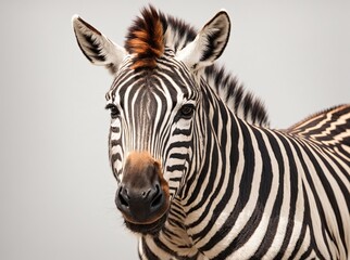 Fototapeta na wymiar Zebra in a Well-Lit Space