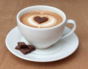 cup of coffee with chocolate