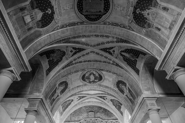 Torre di Palme, Fermo, Marche. Church of Santa Maria a Mare - obrazy, fototapety, plakaty
