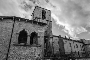 Vastogirardi, Isernia, Molise. Church of San Nicola di Bari. View
