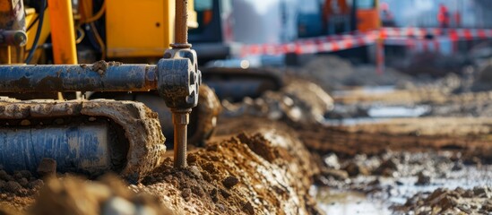 Installing utilities in urban, metropolitan, and industrial areas using HDD technology and drilling machine.