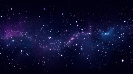 Fototapeta premium Mysterious star themed gradient background with countless twinkling stars