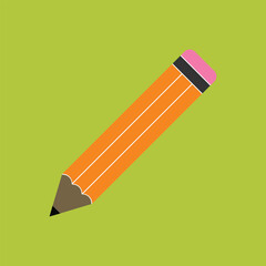 pencil flat icon vector isolated 