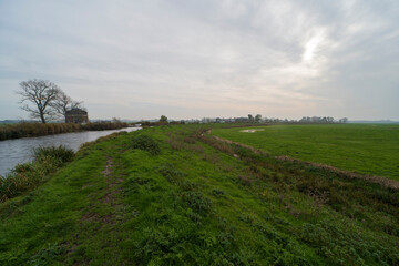 The Winkel river during the fall, the Netherlands