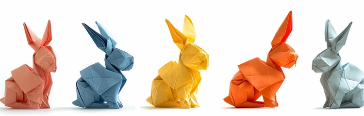 origami rabbits for easter 