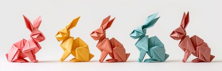 origami rabbits for easter 
