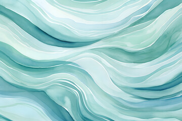 Abstract Aqua Wavy Pattern.