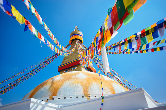 Boudhanath Stupa, Kathmandu, Nepal. October, 2019
