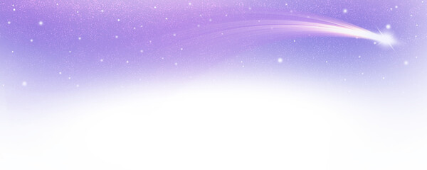 glowing shooting star arc light effect with stardust and sparkles