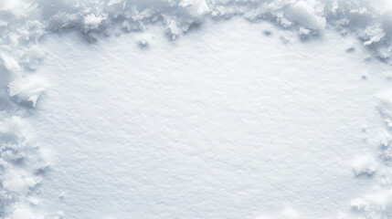 Obraz premium Soft snow texture with a frosted border, ideal for a wintry scene.