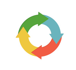 Four steps infographics. vector illustration