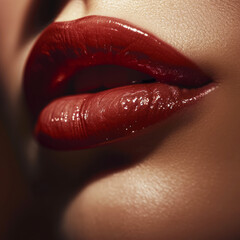 Ultrarealistic lips, close up shot, highly detailed