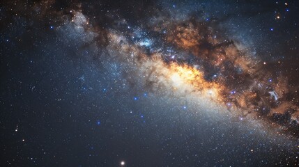 Fototapeta premium a close up of a very large star filled sky with a very bright star in the middle of the picture.