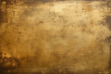 Old Tarnished Brass Plate Texture. Dirty Industrial Background with Brass Texture and Metal - obrazy, fototapety, plakaty