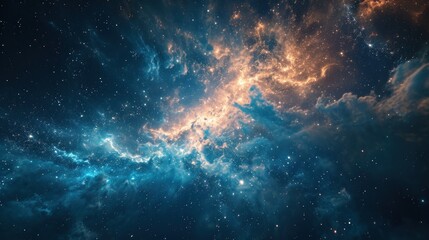  a night sky filled with lots of stars and a blue and yellow star filled sky with lots of stars and a blue and yellow star filled sky with lots of stars.