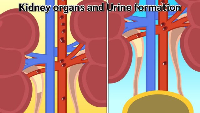 Kidney organs and urine formation