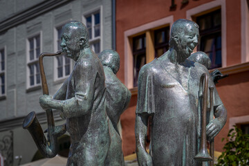 Quedlinburg, Statuen von Musikern