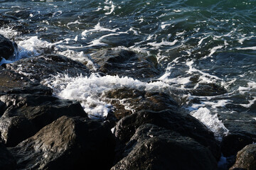 waves on the beach