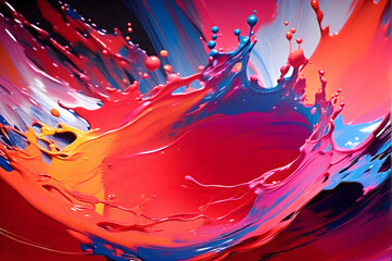 abstract background splashes of paint liquid paint colorful waves