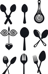 set of cutlery icons