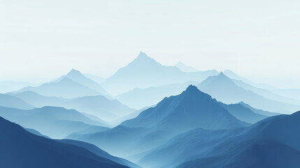 Fototapeta premium minimalistic mountains desktop background
