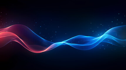 Digital technology particles abstract background, abstract analysis visualization
