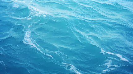 Obraz premium Aerial view of beautiful beach, simple, calm composition in clear blue