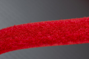 RED Velcro type slim band  fluffy 