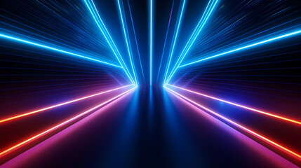 3D space, light shining from above, empty room