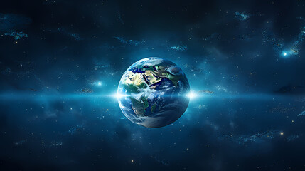 Space galaxy background, 3D illustration of nebulae in the universe