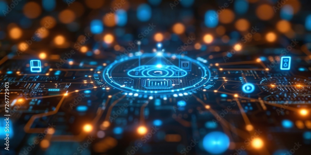 Poster Digital Connectivity and the Flow of Information: Visualizing the Invisible Waves of Wireless Communication, Generative AI
