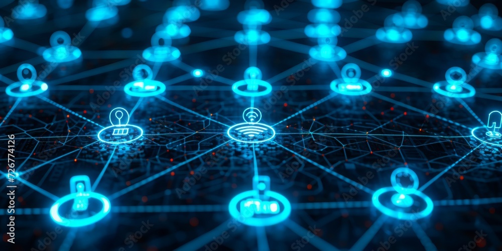 Poster Digital Synapses: An Intricate Network of Data and Connectivity Pulsing Through the Veins of Technology, Generative AI