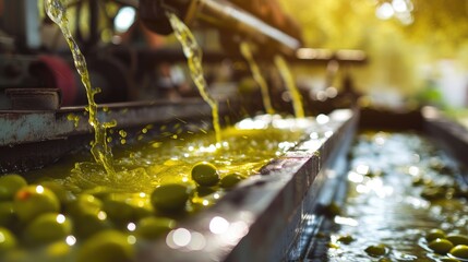 Olive oil production process