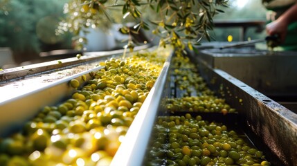 Olive oil production process