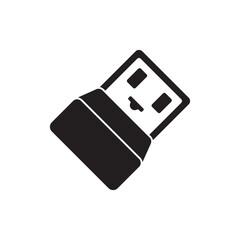 USB data transfer logo vector template