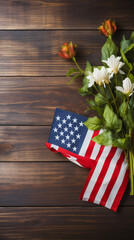 Obraz premium flag on the table